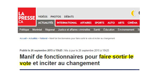 « Faire sortir le vote »?!? D'où? De la boite* de scrutin?