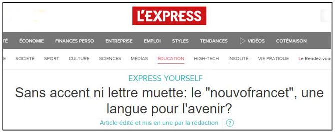 Écrirez-vous en « nouvofrancet »?