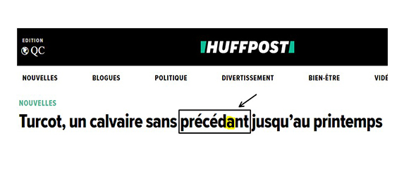 « Sans précédant » ou « sans précédent »?
