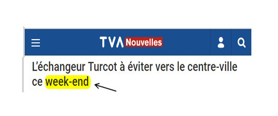 « Week-end » ou « fin de semaine »?