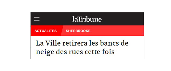 « Banc de neige » : anglicisme ou pas?