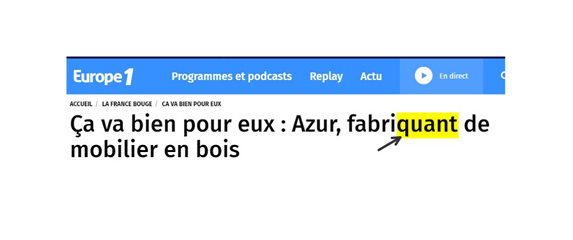 « Fabriquant » ou « fabricant »?