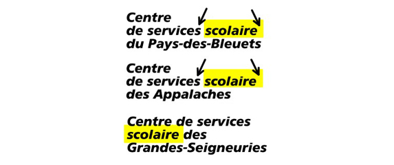 Des services « scolaire »?