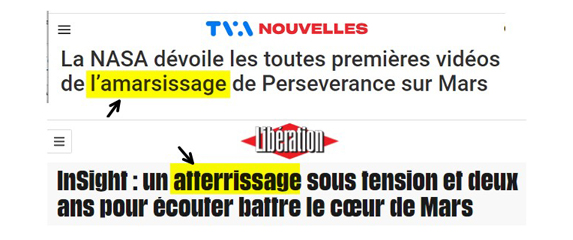 Amarsissage ou atterrissage?