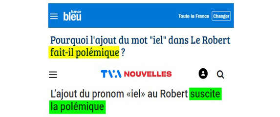 Voici un article qui crée la polémique