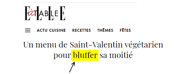 Mais qui donc veut «bluffer» sa tendre moitié à la Saint-Valentin?