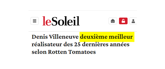 À éviter : l'expression « deuxième meilleur »